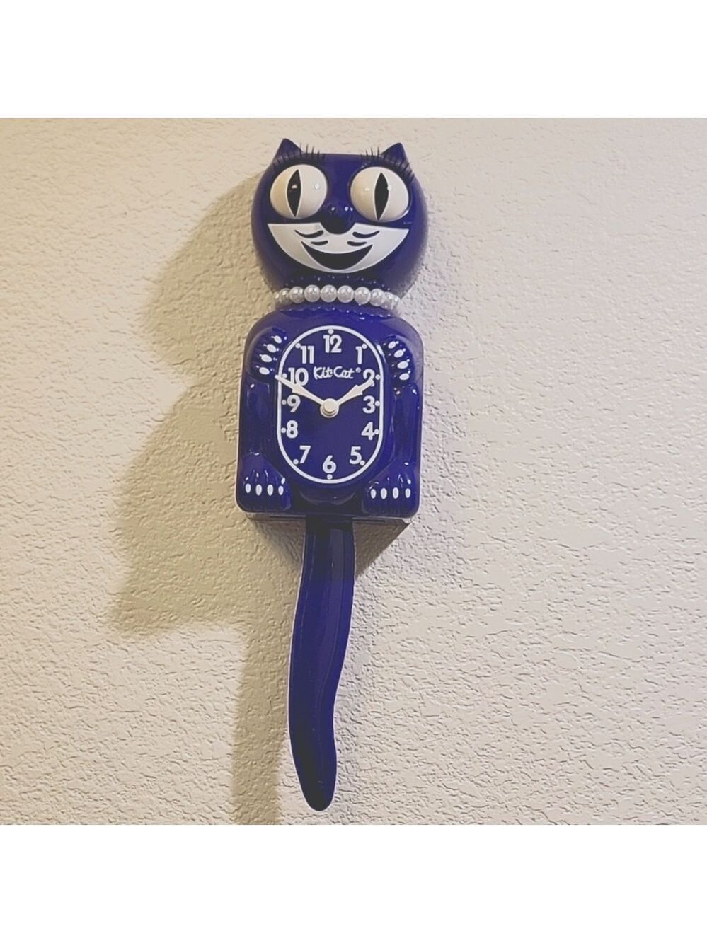 RETIRED Urban Outfitters Ultra Violet Lady KIT-CAT CLOCK LAST ONE! - Picture 1 of 5